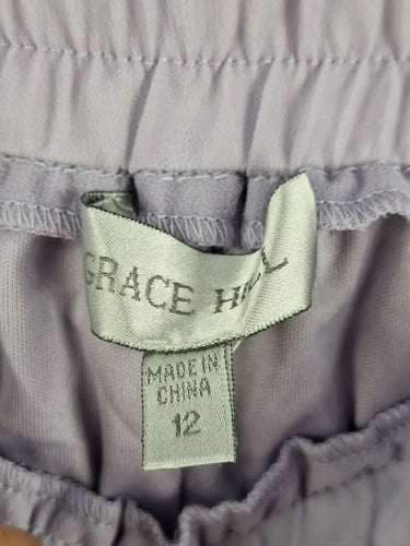Grace Hill Accordion Mauve Dual Layer Maxi Skirt Size 12 by SwapUp-Online Second Hand Store-Online Thrift Store