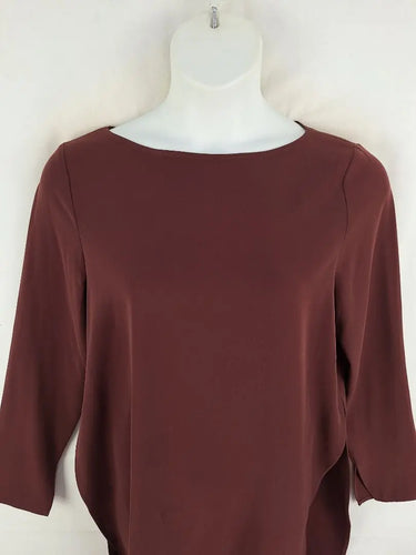 Grace Willow Chocolate Duo Side Split to Waist Tunic Dress Size 14 by SwapUp-Online Second Hand Store-Online Thrift Store