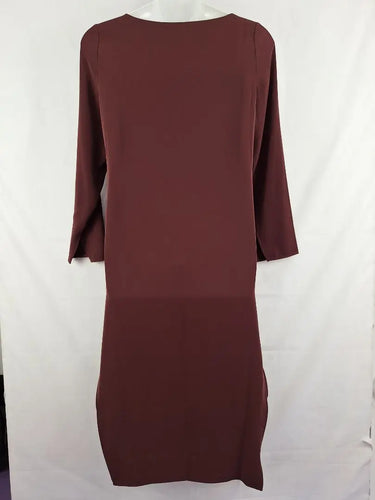Grace Willow Chocolate Duo Side Split to Waist Tunic Dress Size 14 by SwapUp-Online Second Hand Store-Online Thrift Store