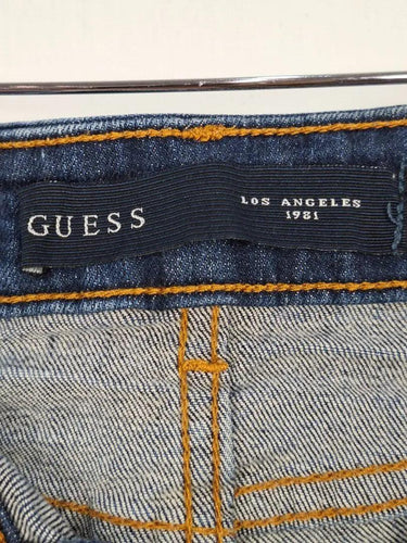 Guess Distressed Skinny Low Mid Blue Denim Jeans Size 8 by SwapUp-Online Second Hand Store-Online Thrift Store