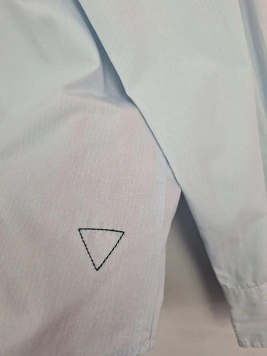 Guess Pale Blue Embroidered Press Stud Shirt Size L by SwapUp-Online Second Hand Store-Online Thrift Store