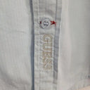 Guess Pale Blue Embroidered Press Stud Shirt Size L by SwapUp-Online Second Hand Store-Online Thrift Store