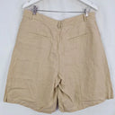 HUT Sand  Gathered Linen Burmuda Shorts Size 14 by SwapUp-Online Second Hand Store-Online Thrift Store