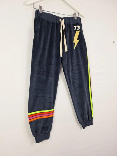 Hammill & Co Navy Velour Cropped Lounge Pants Size S by SwapUp-Online Second Hand Store-Online Thrift Store