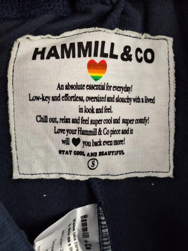 Hammill & Co Navy Velour Cropped Lounge Pants Size S by SwapUp-Online Second Hand Store-Online Thrift Store