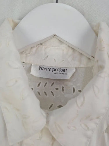 Harry Potter Floral Cut-out Button-up Top Size L by SwapUp-Online Second Hand Store-Online Thrift Store