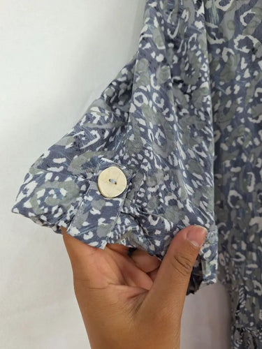 Haven Grey Leopard Summer Swing Dress Size OSFA by SwapUp-Online Second Hand Store-Online Thrift Store