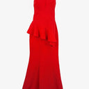 Honey & Beau Cherry One Shoulder Peplum Dress Size 8 by SwapUp-Online Second Hand Store-Online Thrift Store