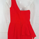 Honey & Beau Cherry One Shoulder Peplum Dress Size 8 by SwapUp-Online Second Hand Store-Online Thrift Store