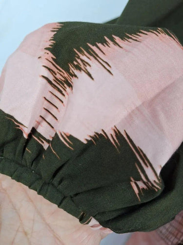 Hutch Pink & Khaki V Neck Jumpsuit Size XL by SwapUp-Online Second Hand Store-Online Thrift Store