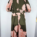 Hutch Pink & Khaki V Neck Jumpsuit Size XL by SwapUp-Online Second Hand Store-Online Thrift Store