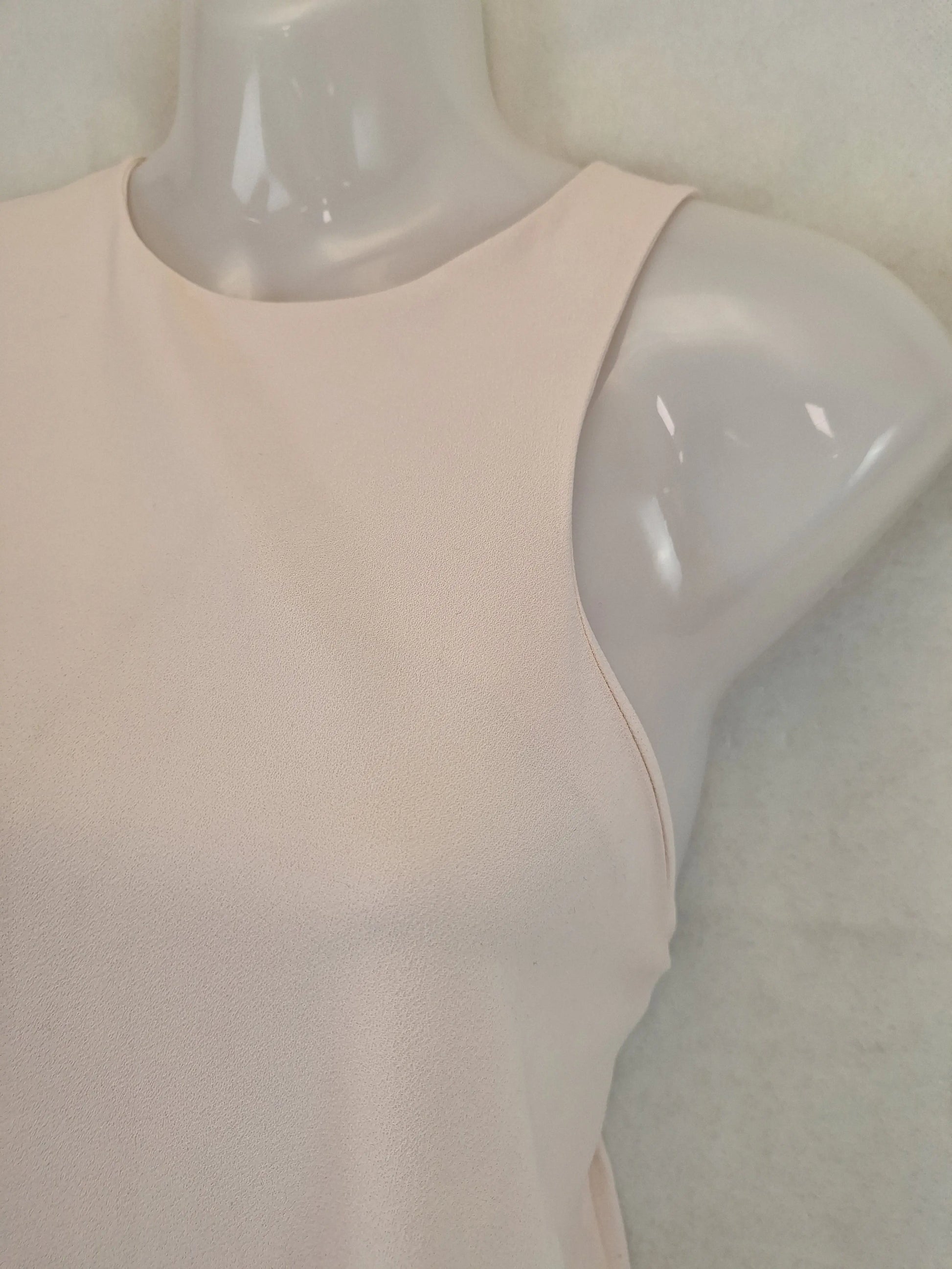 IRO Stylish Asymmetric Blush Mini Dress Size 8 by SwapUp-Online Second Hand Store-Online Thrift Store