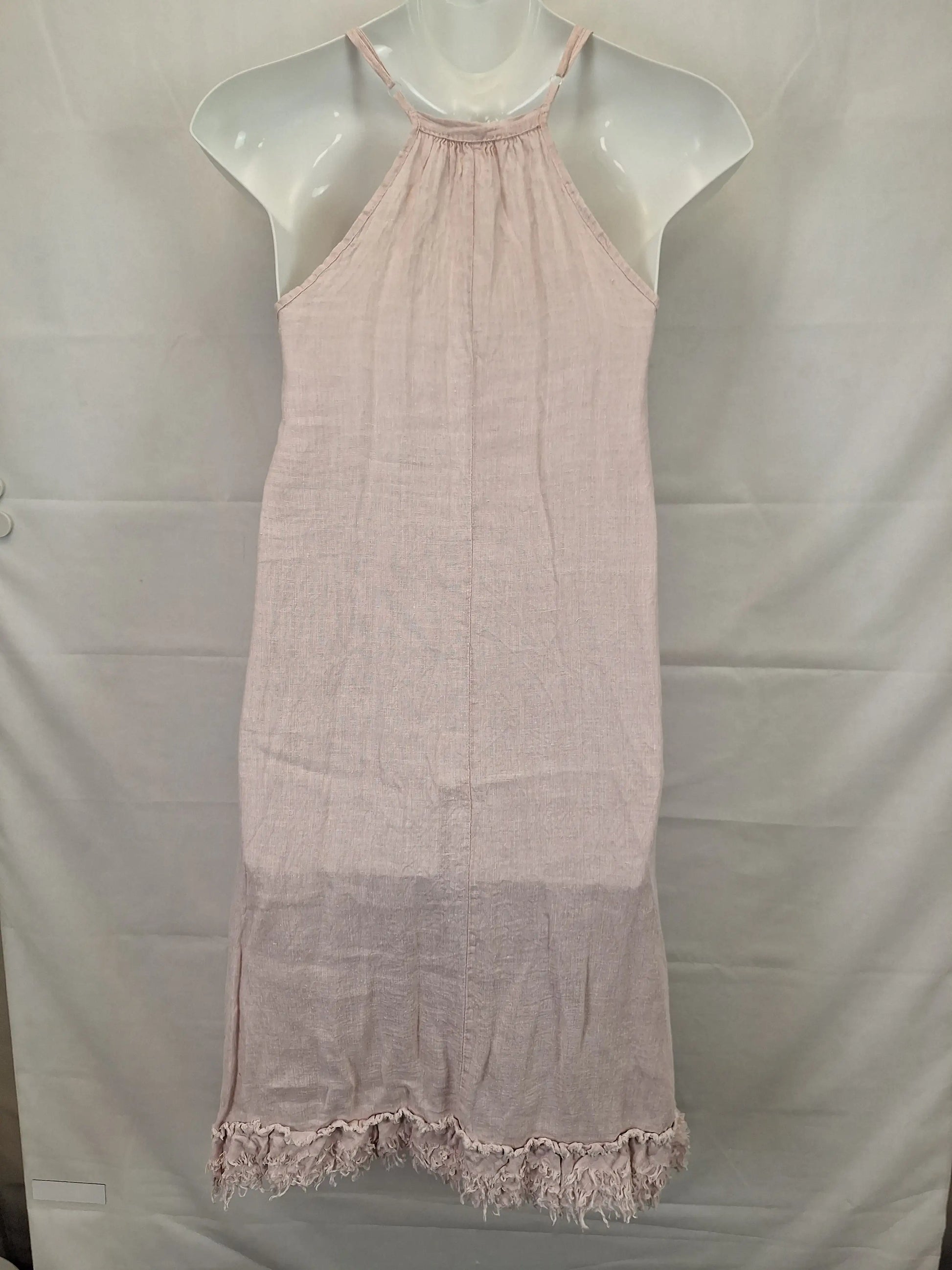 Imagine Frill Linen Midi Dress Size S by SwapUp-Online Second Hand Store-Online Thrift Store