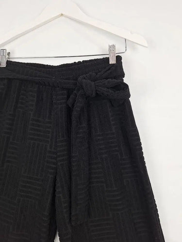 Indikah Textured Grid Comfy Lounge Pants Size 10 by SwapUp-Online Second Hand Store-Online Thrift Store