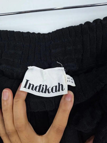 Indikah Textured Grid Comfy Lounge Pants Size 10 by SwapUp-Online Second Hand Store-Online Thrift Store