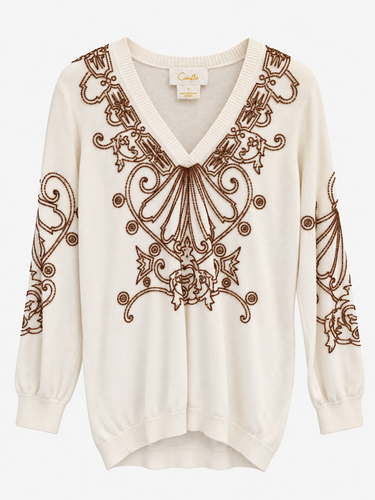 Camilla Embellished Knit Jumper Size S