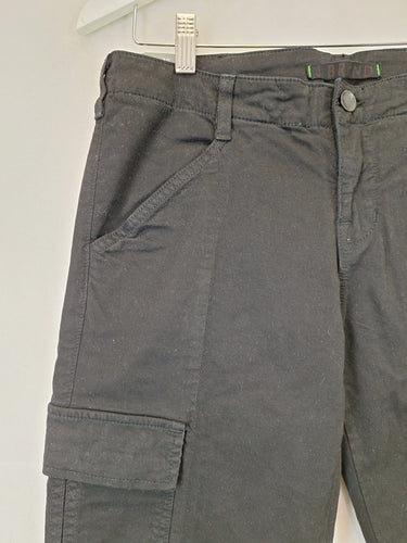 J Brand Black Low Rise Skinny Cargo Jeans Size 12 by SwapUp-Online Second Hand Store-Online Thrift Store
