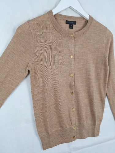 J.Crew Camel Button Up Cardigan Size XS by SwapUp-Online Second Hand Store-Online Thrift Store