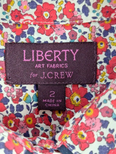 J.Crew Floral Garden Johnny Shirt Size XS by SwapUp-Online Second Hand Store-Online Thrift Store