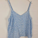 JAG Azure Animal Print Linen Cami Top Size 16 by SwapUp-Online Second Hand Store-Online Thrift Store