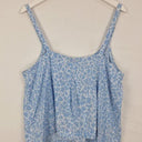 JAG Azure Animal Print Linen Cami Top Size 16 by SwapUp-Online Second Hand Store-Online Thrift Store