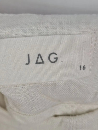 JAG Classic Linen Side Button Shorts Size 16 by SwapUp-Online Second Hand Store-Online Thrift Store