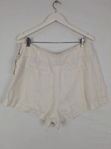 JAG Classic Linen Side Button Shorts Size 16 by SwapUp-Online Second Hand Store-Online Thrift Store