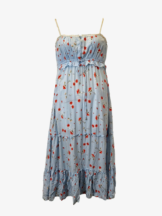 Jaase Summer Side Split Floral Maxi Dress Size M by SwapUp-Online Second Hand Store-Online Thrift Store