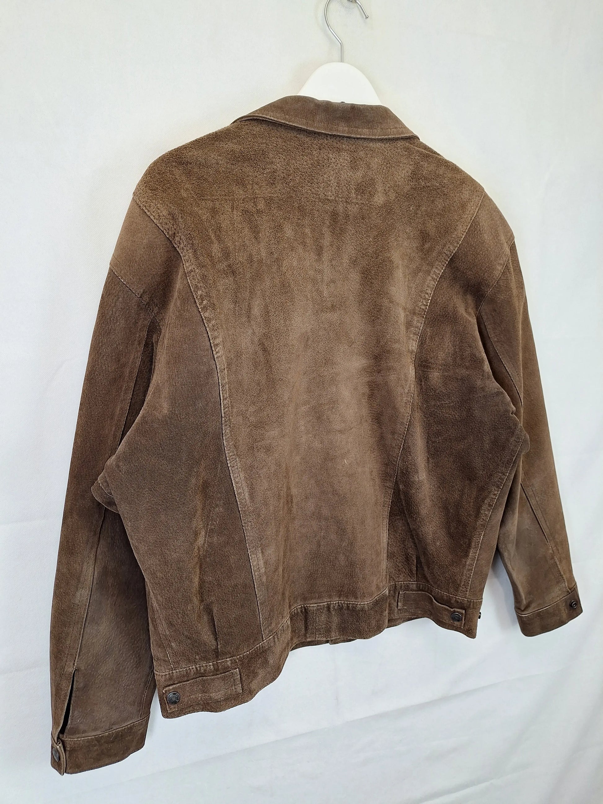 Jacques Leather Suede Western Style Leather Jacket Size M by SwapUp-Online Second Hand Store-Online Thrift Store