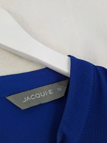 Jacqui E Sapphire Classy Sleeveless Top Size 12 by SwapUp-Online Second Hand Store-Online Thrift Store