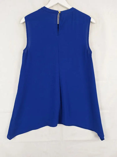 Jacqui E Sapphire Classy Sleeveless Top Size 12 by SwapUp-Online Second Hand Store-Online Thrift Store