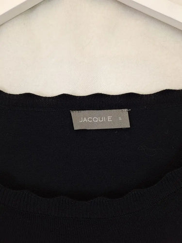 Jacqui E Scallop Edge Sheer Sleeve Jumper Size S by SwapUp-Online Second Hand Store-Online Thrift Store
