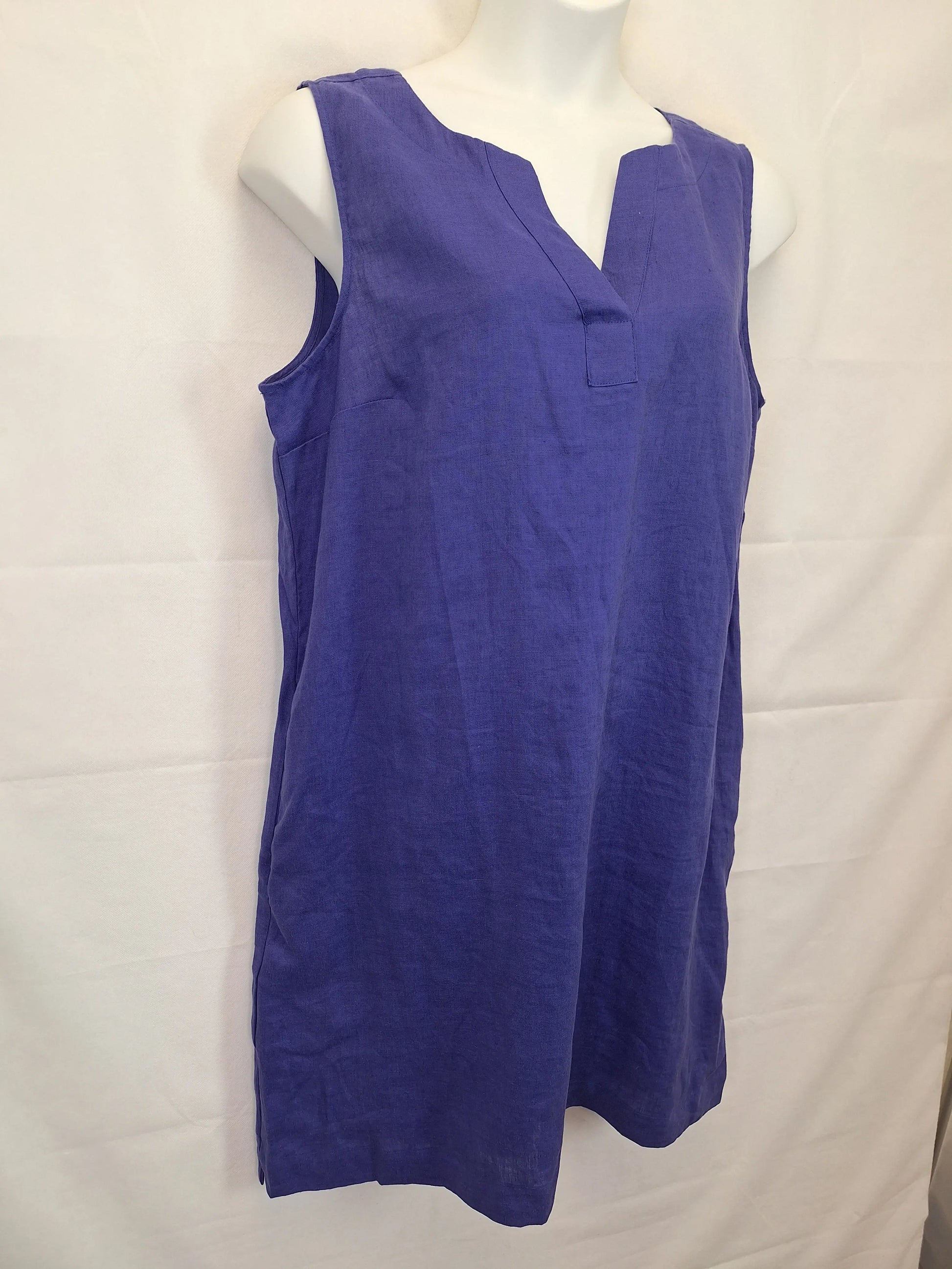 Jacqui E Violet Linen Mini Dress Size 18 – SwapUp