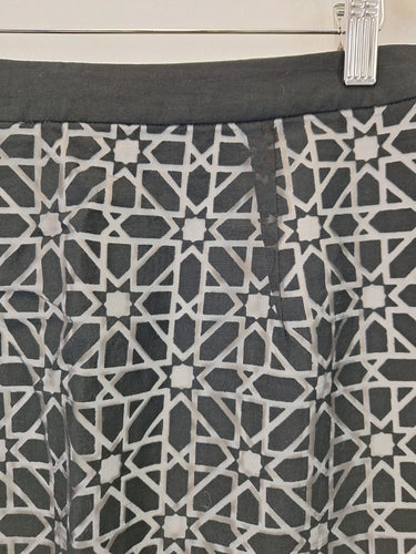 Jacqui.E Preppy Patterned Flute Mini Skirt Size 18 by SwapUp-Online Second Hand Store-Online Thrift Store