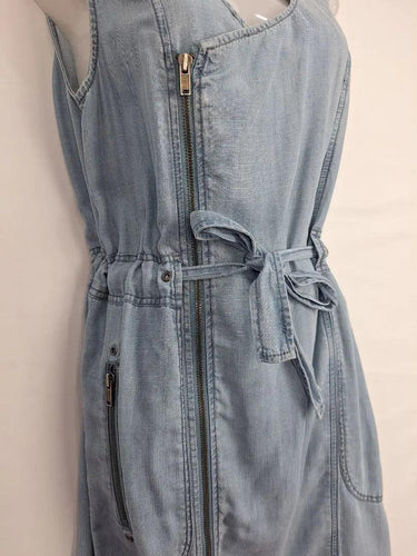 Jag Angular Zip Chambray Dress Size 10 by SwapUp-Online Second Hand Store-Online Thrift Store