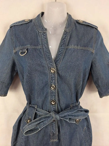 Jag Classic Denim Mini Dress Size 6 by SwapUp-Online Second Hand Store-Online Thrift Store
