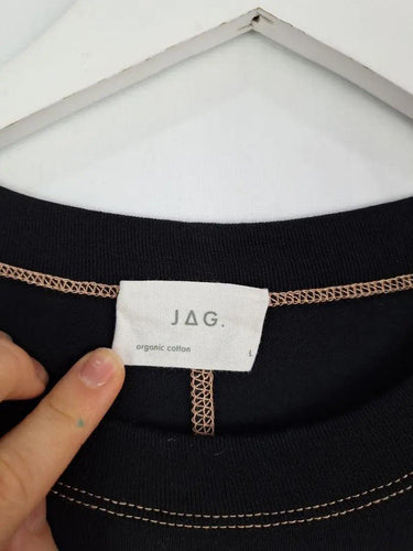 Jag Loose Contrast stitch T-shirt Size L by SwapUp-Online Second Hand Store-Online Thrift Store