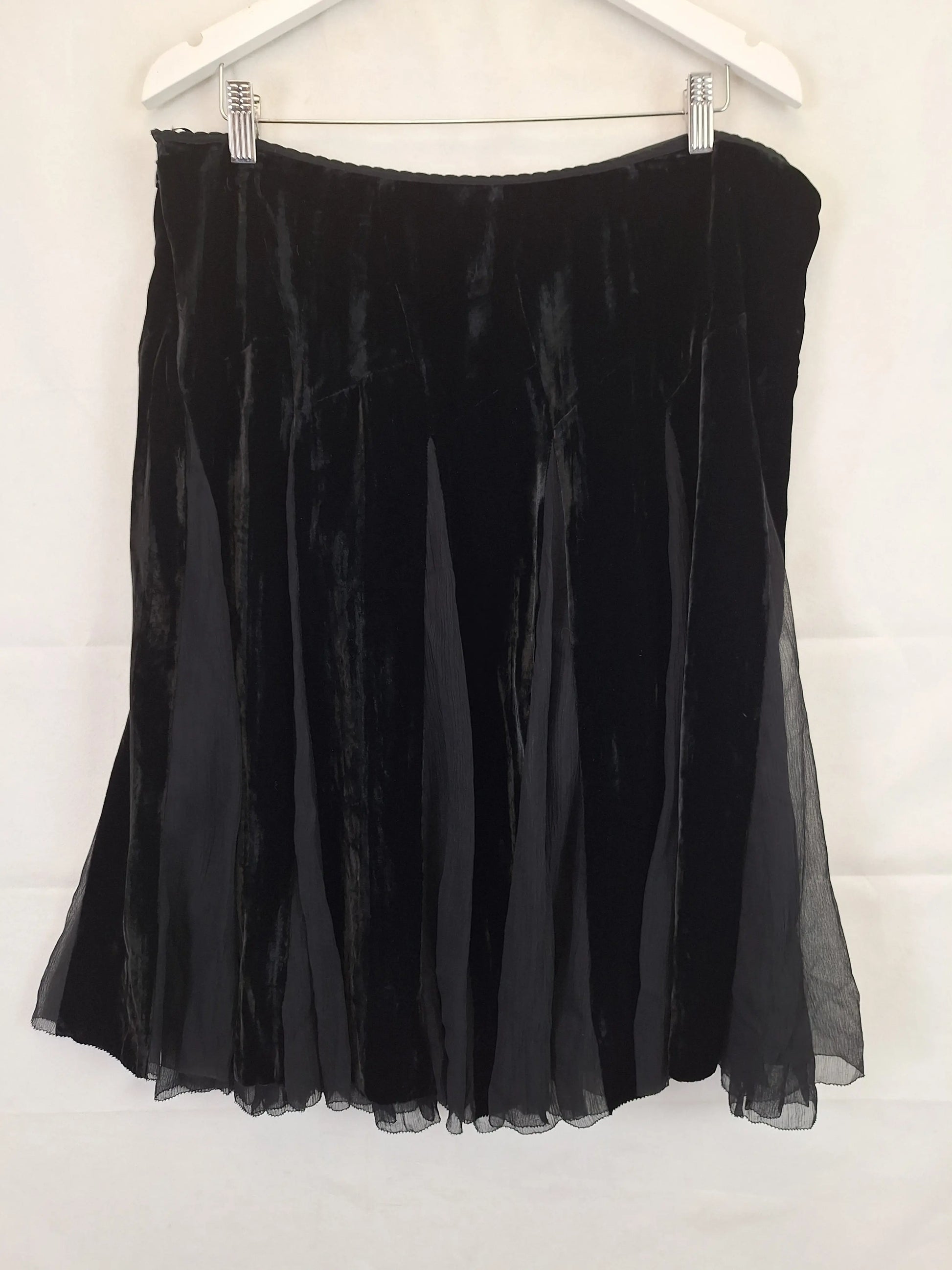 Jag Witchy Velvet Midi Skirt Size 14 by SwapUp-Online Second Hand Store-Online Thrift Store