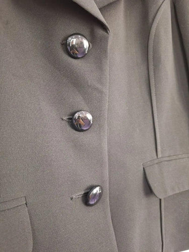 Jane Lamerton Rounded Collar Single Breasted Office Blazer Size 10 by SwapUp-Online Second Hand Store-Online Thrift Store