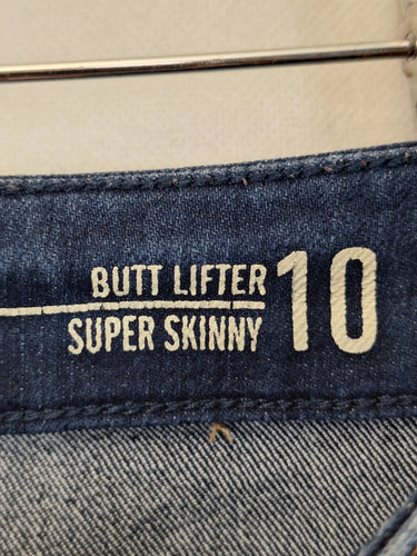 Jeanswest Indigo Butt Lift Super Skinny Denim Jeans Size 10 by SwapUp-Online Second Hand Store-Online Thrift Store