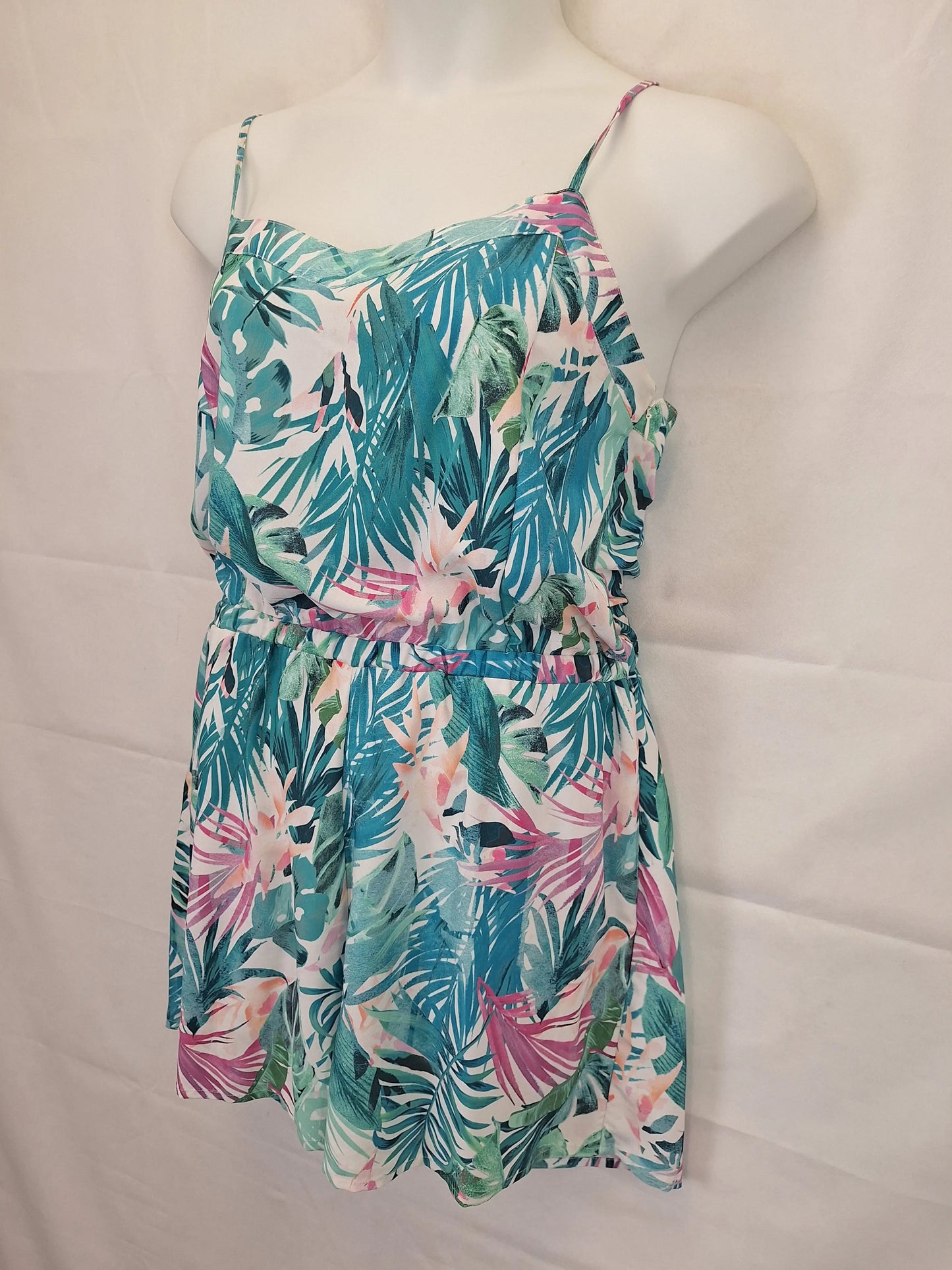 Jeanswest Tropical Playsuit Size 14 by SwapUp-Online Second Hand Store-Online Thrift Store