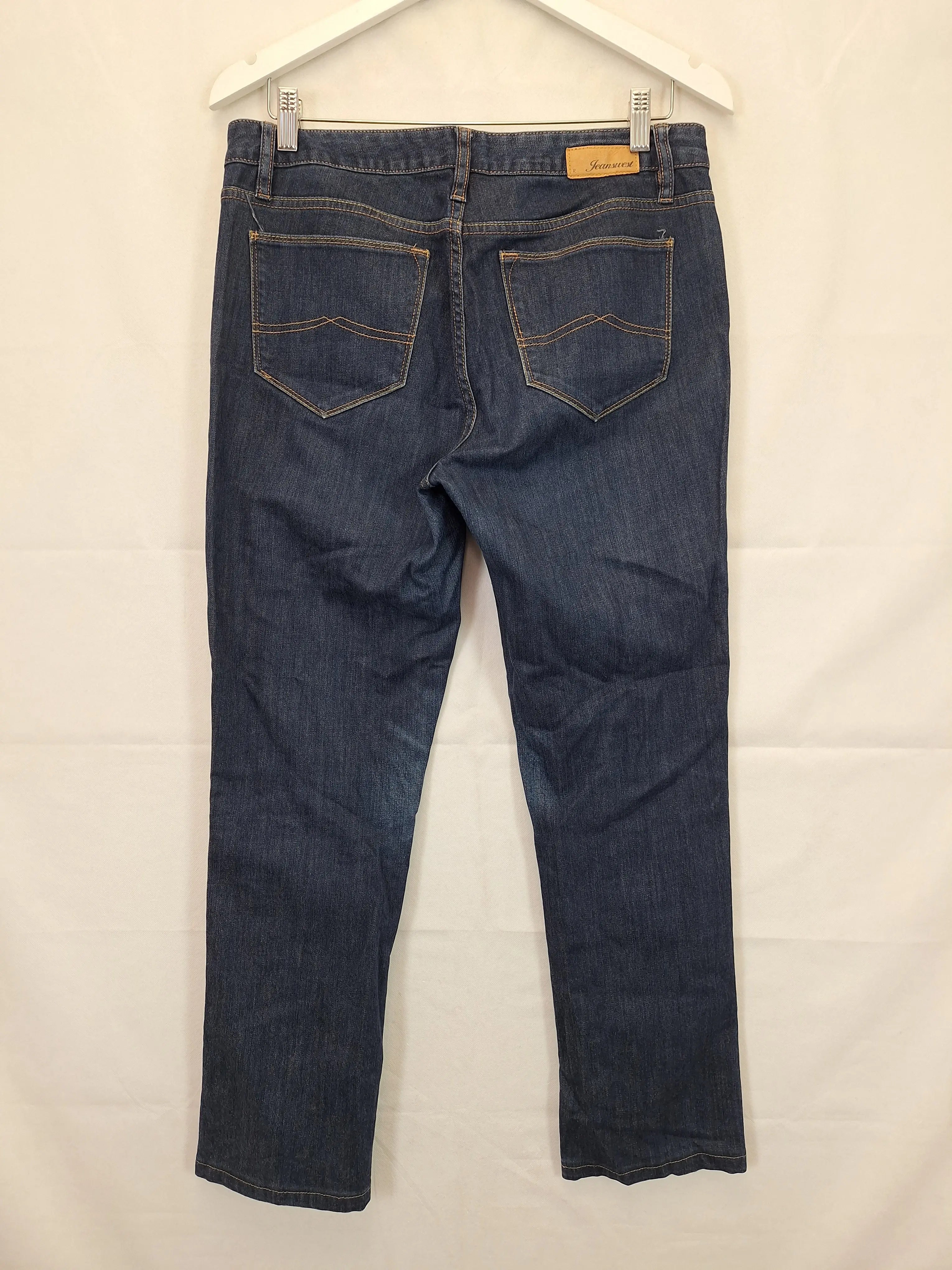 Jeanswest Tummy Trimmer Slim Straight Jeans Size 12 by SwapUp Online Second Hand Store Thrift Store Op Shop 20734284