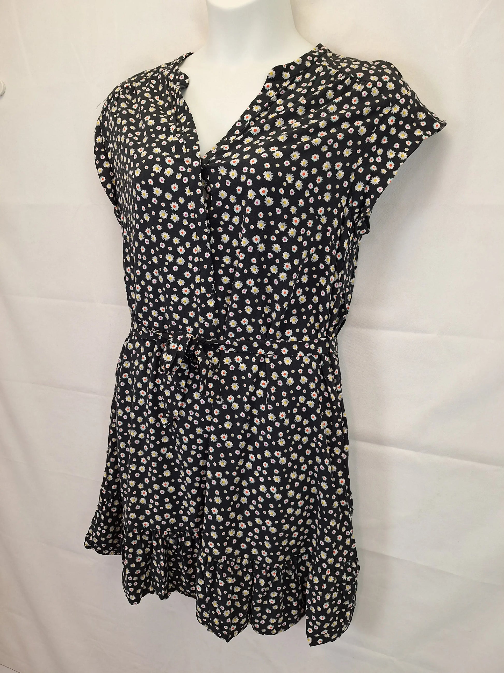 Jigsaw Colourful Daisy Midi Dress Size 14 by SwapUp-Online Second Hand Store-Online Thrift Store