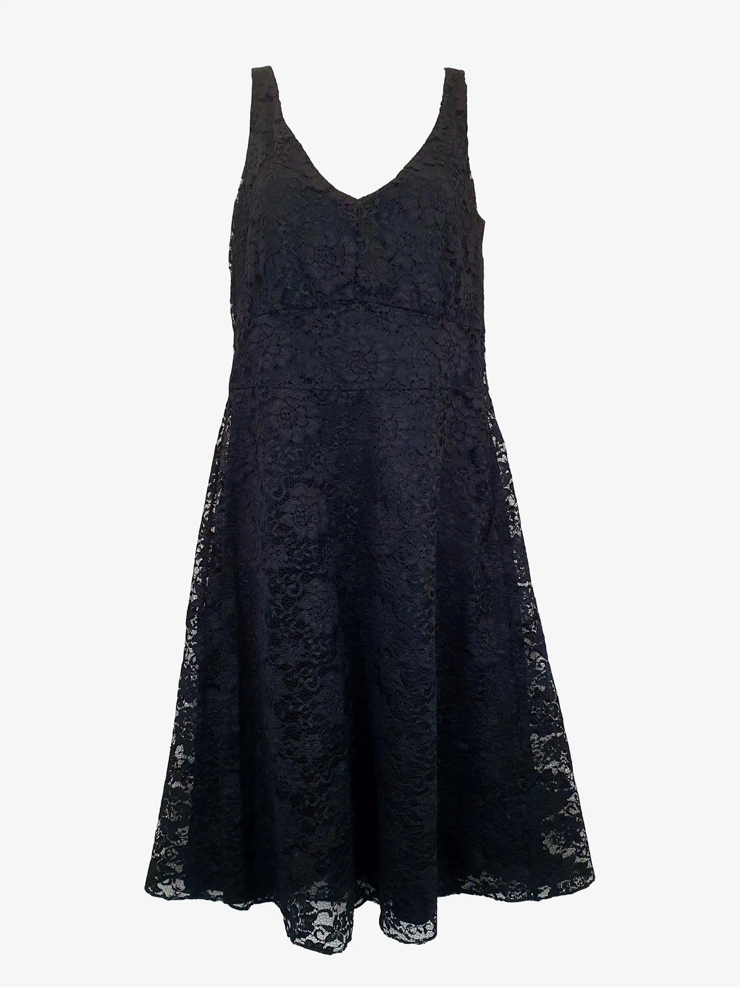 Jigsaw Lace Sleeveless Formal Midi Dress Size 10