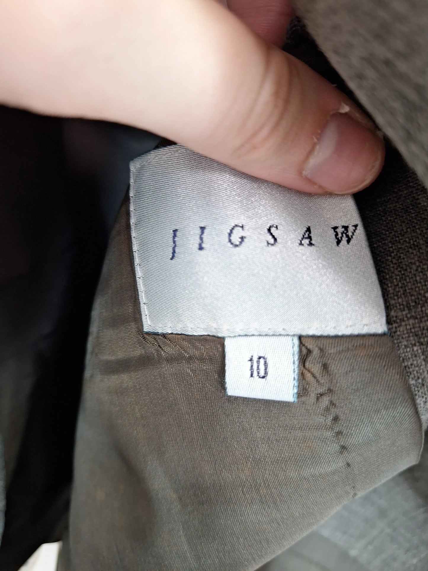 Jigsaw Tailored Charocal  Blazer Size 10 by SwapUp-Online Second Hand Store-Online Thrift Store