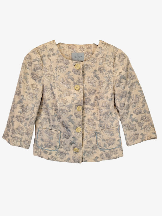 Jigsaw Vintage Floral Button Down Jacket Size 8 by SwapUp-Online Second Hand Store-Online Thrift Store