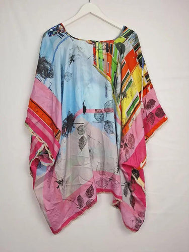 Johnny Was Angelica Charlie Scalloped Poncho Top Size OSFA by SwapUp-Online Second Hand Store-Online Thrift Store