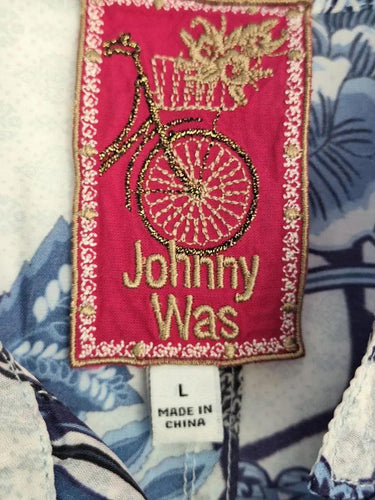 Johnny Was Patchwork Floral Front Pocket Shirt Size L by SwapUp-Online Second Hand Store-Online Thrift Store
