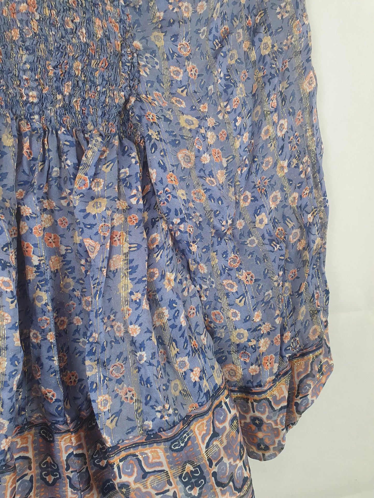 Joie Floral Gold Off Shoulder Top Size M by SwapUp-Online Second Hand Store-Online Thrift Store