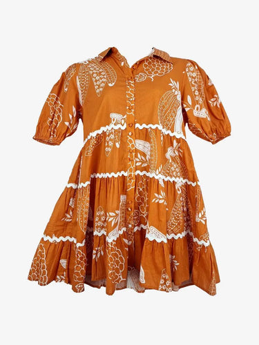 Joop & Gypsy Riviera Ric Rac Tiered Mini Dress Size 12 by SwapUp-Online Second Hand Store-Online Thrift Store